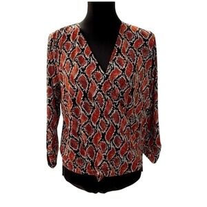 Michael Kors Exotic Snake Print Top Women's Fashion Shirt NWT